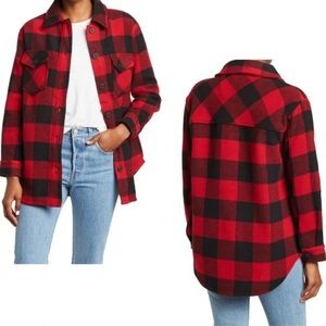 NWOT RDI | red and black Buffalo plaid shirt jacket
